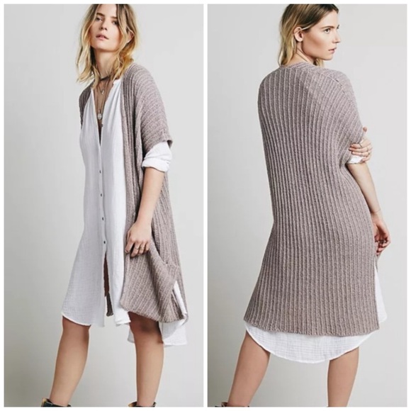 Free People ‘Sloppy Pocket’ Long Cardigan - Picture 1 of 7